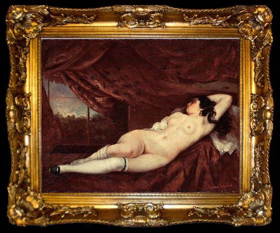 framed  Gustave Courbet Femme nue couchee, ta009-2